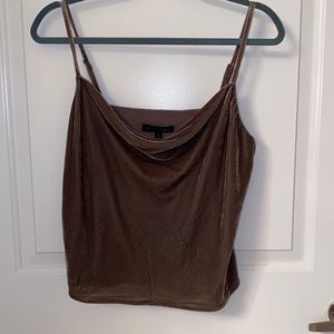 NWOT Banana Republic Velvet Cowl Neck Tank